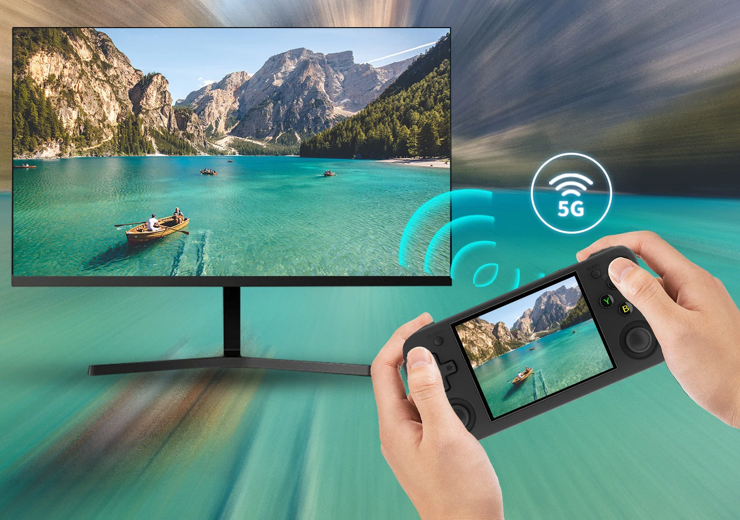 ANBERNIC RG35XX H - Consola de Jogos Portátil, 5528 Jogos ANBERNIC RG35XX H - Consola de Jogos Portátil, 5528 Jogos